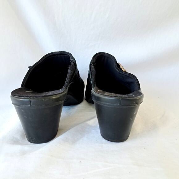 ROMIKA Mokassetta Black Comfort Mule Clog Buckle Detail Size 8 - 8.5 - Picture 6 of 9